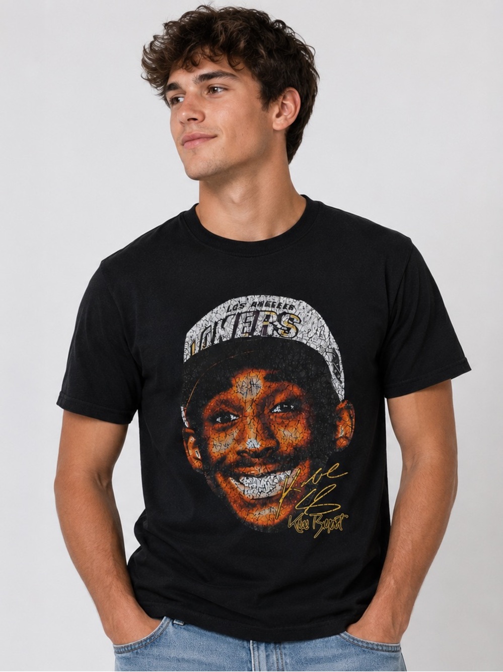Gildan Black Los Angeles Tribute Graphic Tee